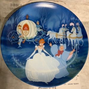Cinderella and Fairy Godmother China Plate